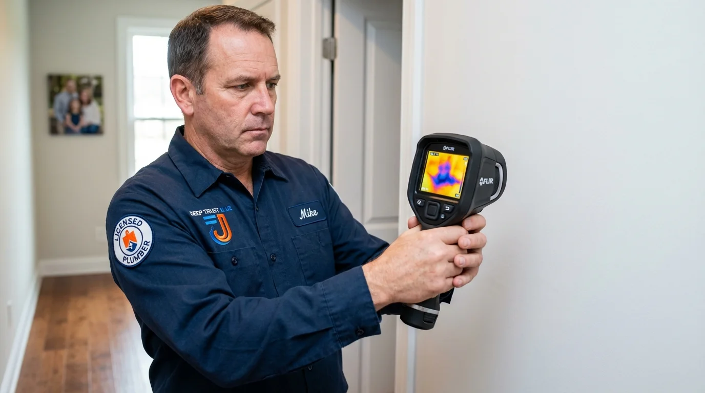 Thermal imaging leak detection by Johns Plumbing LLC in Hanover Park